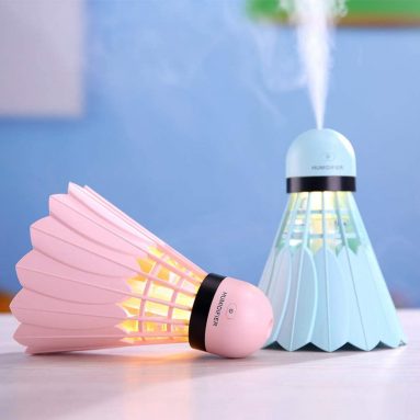 Badminton Humidifier Multifunction Mini USB Desktop Mist Air Freshener LED Atmosphere