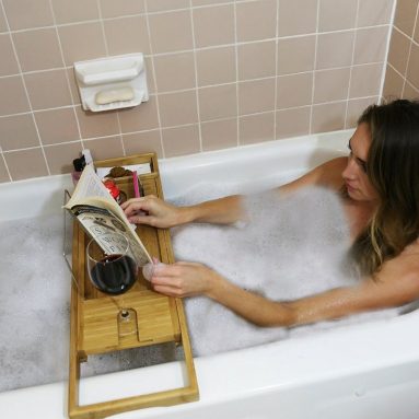 Bamboo Bathtub Caddy Bath Tub Tray