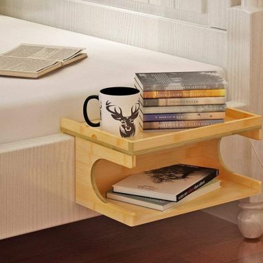 Bamboo Bedside Shelf Double