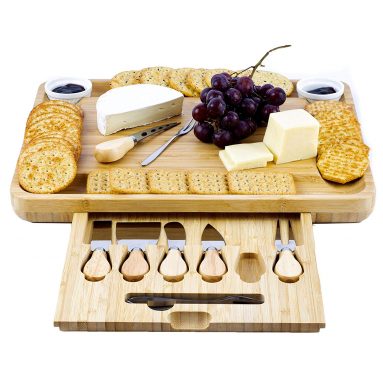 Bamboo Cheese Board and Knife Collection