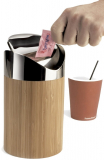 Bamboo Counter Trash Bin