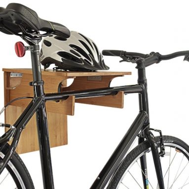 Bamboo Fold-away Bike Rack  Great Rack for Storing Your Bicycle