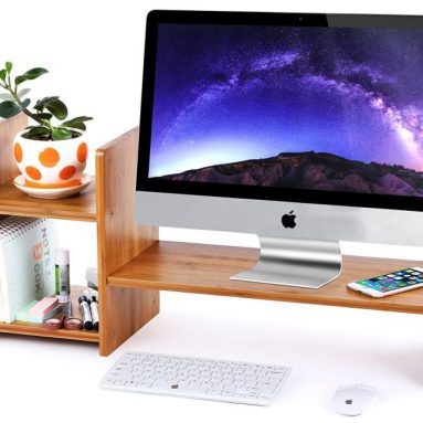 Bamboo Monitor Stand