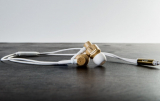 Bamboo Wood Noise Isolating Earbuds with In-line Microphone
