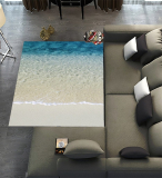 Beach Clear Sea Sand Ocean Area Rugs