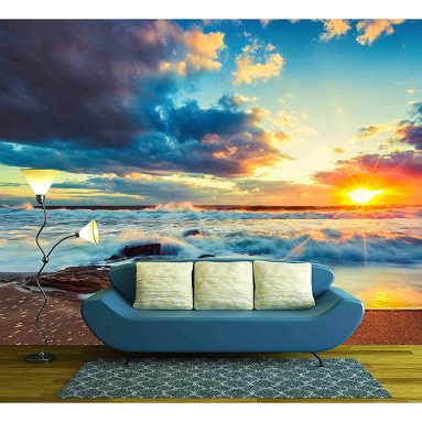 Beautiful Cloudscape Over The Sea Self-Adhesive Large Wallpaper