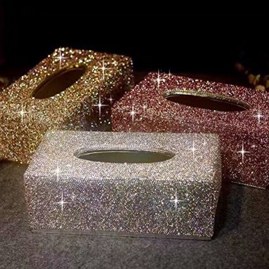 Beautiful Luxury Bling Bling Decorative Tissue Holder Box
