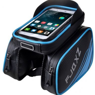 Bicycle Pannier Pouch Rain-proof Handlebar Saddle Bag with Touch Screen Phone Case