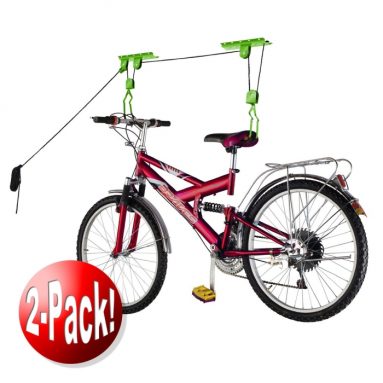 Bicycle Storage Lift Bike Hoist 100LB Capacity Heavy Duty 2 Pack