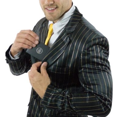 Black  Gold Pinstripe Suitjamas