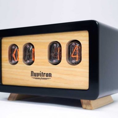 Black Retro Nixie Clock