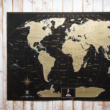 Personalized Scratch Off the World Poster Deluxe edition