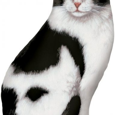 Black & White Cat Door Stop