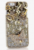 GOLDEN GAGA WITH DIAMOND BUTTERFLIES Cover for iPhone 7