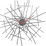 Blow Up Wall Clock In Steel Chrome Plated