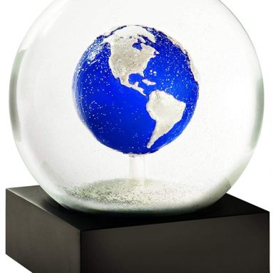 Blue Marble Planet Earth Snow Globe