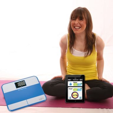 Bluetooth Digital Bathroom Scale Body Fat Step-On Technology