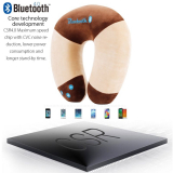 Bluetooth Music Foam Neck Pillow Travelmate Memory with Wireless Bluetooth 4.0 Stereo Sound System Hands Free