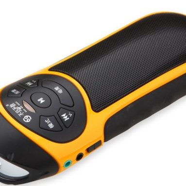 Bluetooth Portable Speaker w Flashlight and Bike Mount