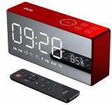 Bluetooth Speaker Alarm Clock Radio with Premium HD Sound & Large LED Screen Touch