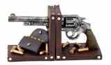 Bookends Gun Pistol Book End Black