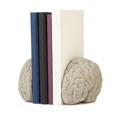 Brain Concrete Bookends