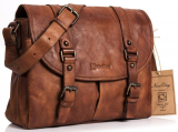 Briefcase Men Messenger Bag Retro Style Genuine Leather Bag Shoulder Bag