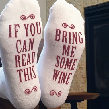 Bring Me Some Wine Socks