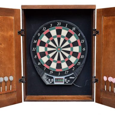 Brookline Electronic Dartboard Cabinet Set