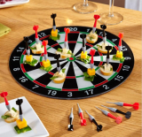 Bullseye Appetizer Serving Tray & Picks