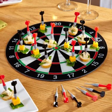 Bullseye Appetizer Serving Tray & Picks