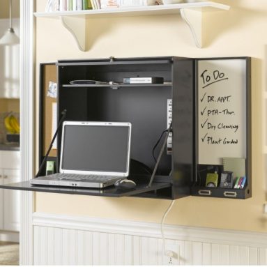 Bush Furniture Lakewood Wall-Mounted Laptop Organizer