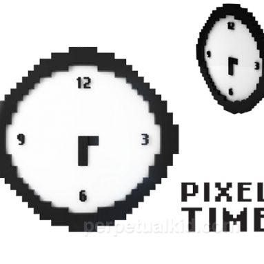 PIXEL TIME WALL CLOCK