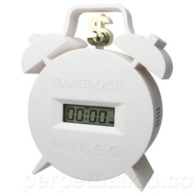 PAY TO SNOOZE ALARM CLOCK