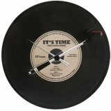 SPINNING RECORD OLDIES WALL CLOCK