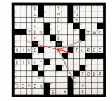 CROSSWORD WALL CLOCK