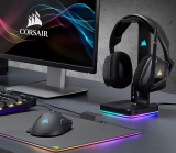 CORSAIR ST100 RGB – Premium RGB Gaming Headset Stand with 7.1 Surround Sound Headphone Audio