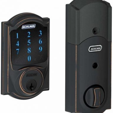 Camelot Z-Wave Touchscreen Deadbolt with Built-In Alarm