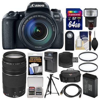 Canon EOS 77D Wi-Fi Digital SLR Camera