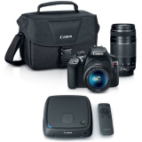 Canon EOS Rebel T6 SLR Camera Lens Kit + CS100 1TB Connect Station Storage Hub Bundle