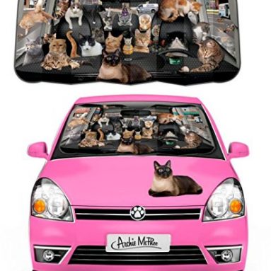 Car Full of Cats Auto Sunshade