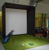 Carl’s Golf Simulator Enclosure with Golf Impact Screen (Low-Profile 5′ Deep) DIY Kit