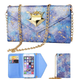 Case Card Slot Cover Bag with Strap for Apple Iphone 6 5.5