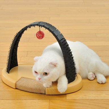Cat Grooming Bar with Scratching Pads