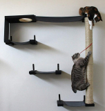Hammock Climbing Activity Handcrafted Wall-Mounted Cat Tree