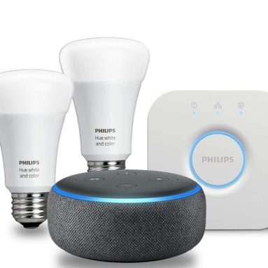53% discount: Charcoal with Philips Hue White and Color Smart Light Bulb Starter Kit