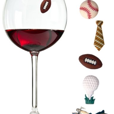 Charmed Wine Glass Charms for Guys