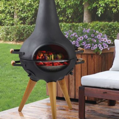 Chiminea Grill.