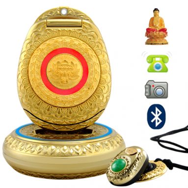Buddha Cellphone with Genuine Jade