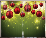 Christmas Curtain Green Christmas Decorations Bedroom